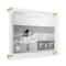 Wexel Art Double Panel Clear Acrylic Floating Wall Frame with Gold Hardware